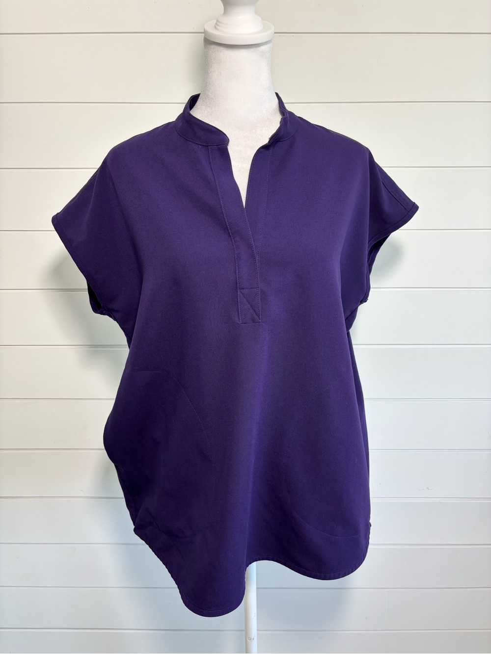 Figs Women's Tunic Top in Deep Purple